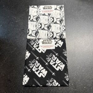 Star Wars STORM TROOPERS & EMBLEM Black Craft Fabric Fat Quarter 18" X‎ 21"